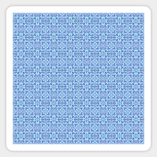 Blue Star Geometric Pattern Sticker